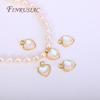 18K Gold Plated Round/Square/Heart Epoxy Resin Gem Pendant For Pearl Necklace Making, DIY Craft Jewelry Making Supplies