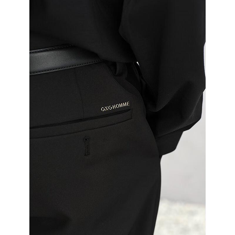 GXG Men's Black Slim Fit Thermal Casual Pants