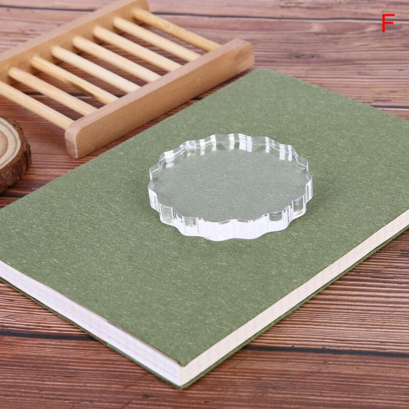 Acrylic Clear Handle Seal Stamp Block Diy Scrapbooking Album Stamps Craft Making
