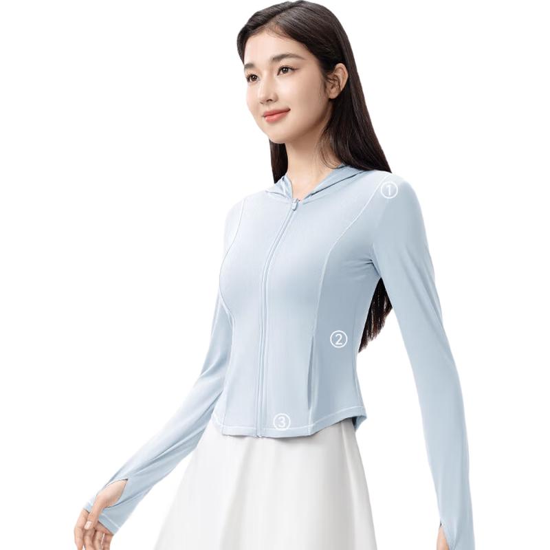 Women's Slim Fit Hooded UV Protection Sun Jacket