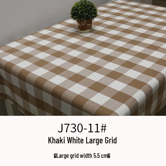Plaid Cotton Linen Tablecloth, Throw Pillow, Cushion, and Pillowcase Fabric