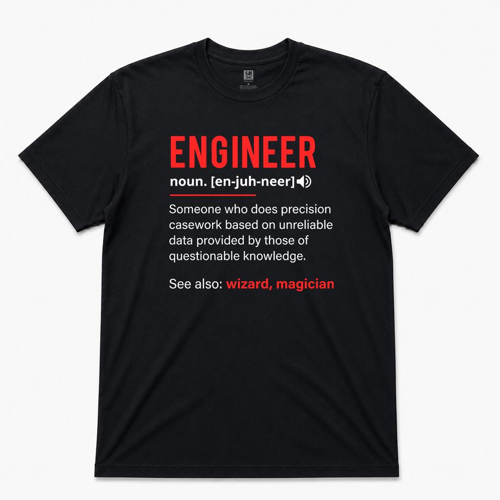 Engineer Definition Graphic T shirt