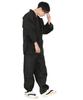 Samue for size 39 [KYOETSU] men, summer, shijira, (black, M)