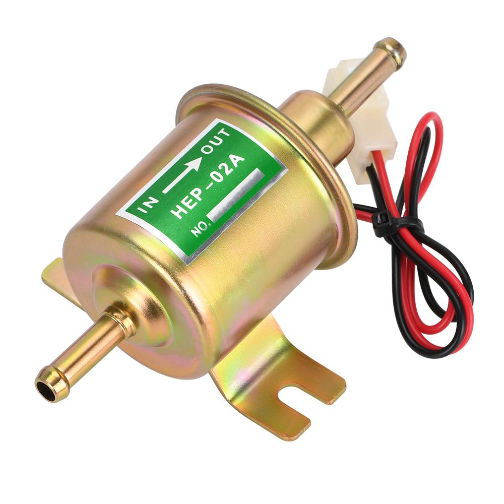 High Quality Low Pressure Universal Diesel Petrol Gasoline Electric Fuel Pump HEP-02A 12V 24V For Car Motorcycle
