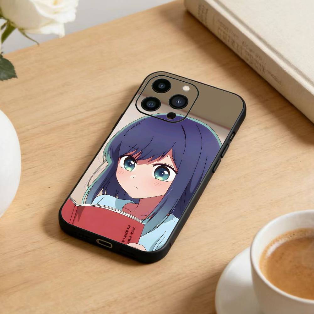 

Чехол для телефона с аниме Oshi-no Ko для iPhone 17, 16, 15, 14, 13, 12 Plus, Max, мягкий силиконовый, черный iPhone12