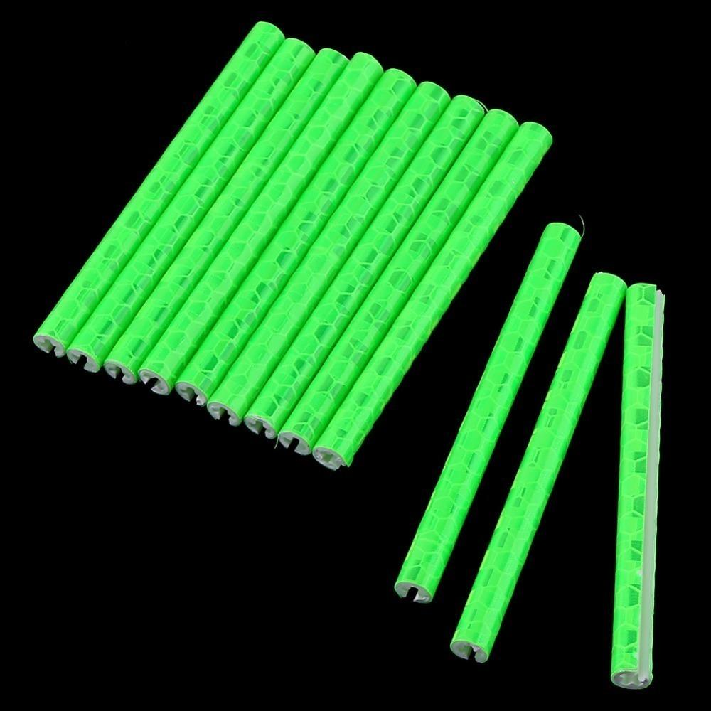 24Pcs Easy Installation Cycling Wheel Reflector Clips  Night Cycling