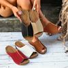 Fashion Summer Women Wedges Slippers Lightweight Slip-on Slippers Rome Comfort Shoes Women Fashion Open Toe Lady Sandals Slides Women