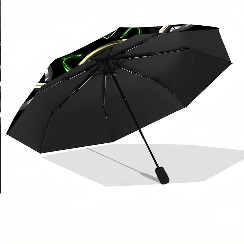 8‑Rib Automatic Umbrella, Celtic FC Design Foldable Umbrella for Sun Rain Protection Travel