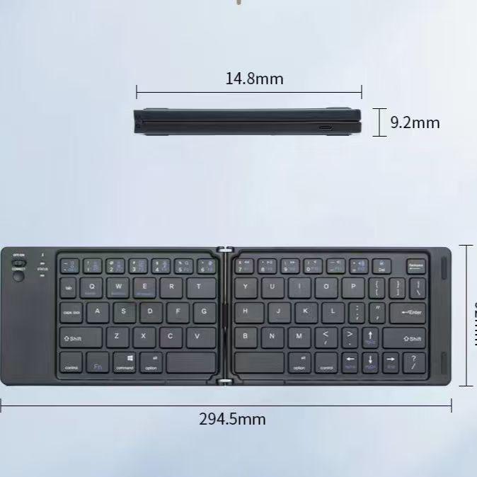 Folding Bluetooth Keyboard & Mouse Set for iPad/Tablet