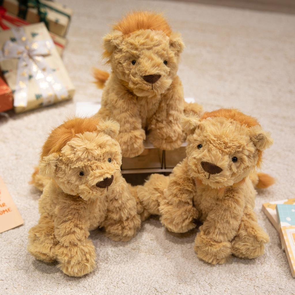Cute Cute Little Lion Doll Plush Toy Zoo Lion Doll Children'S Company Soothing Doll