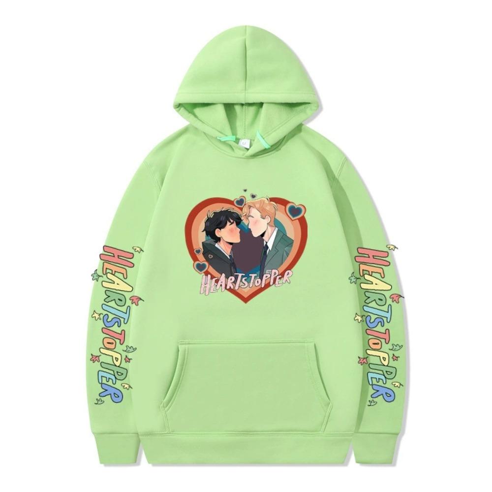 Heartstopper Hoodie Sweatshirt für Damen Herren Nick und Charlie Hoodie Sweatshirt Cool Unisex Kapuzenpullover