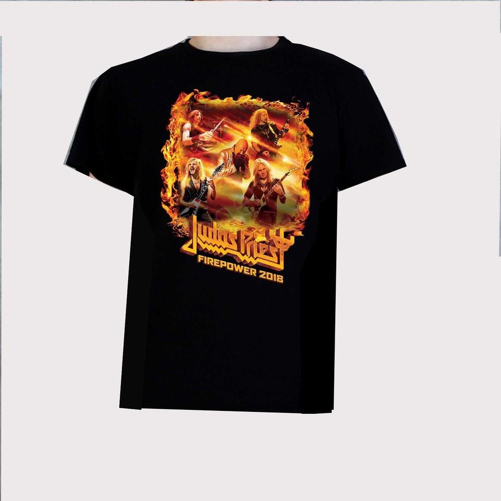 Judas Priest Firepower  2018  T Shirt Black Men  S M L 234XL A295 Unisex T-Shirt XXXXL