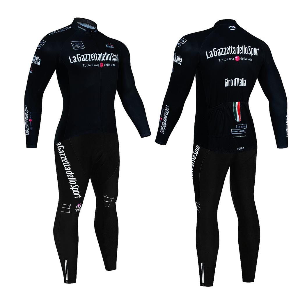 2025 Tour De Giro D'ITALIA Cycling Jersey Set Winter Thermal Fleece Long Sleeve Cycling Clothing MTB Bike Clothes Cycling Suit