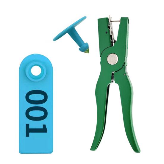 Sheep Ear Tags 001-100 Number Tags Livestock Animal Tags Ear Tag Applicator for Cows Goats Sheep Pigs Farm Animals