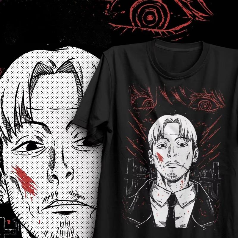 Trends Summer 2025 Cosplay Anime Kishibe T-Shirt Chainsaw Man Deat, Anime, Manga T-Shirt Graphic Tee All Sizes Anime Clothes