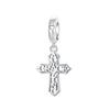 925 Silver Charms Cross Bible Heart Zircon Earrings Beads Pendant Bracelets Necklaces Womens DIY Jewelry Gift