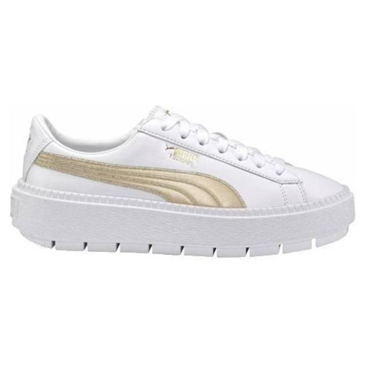 (WMNS) PUMA Platform Trace 'White Varsity' Women's 367728-02
