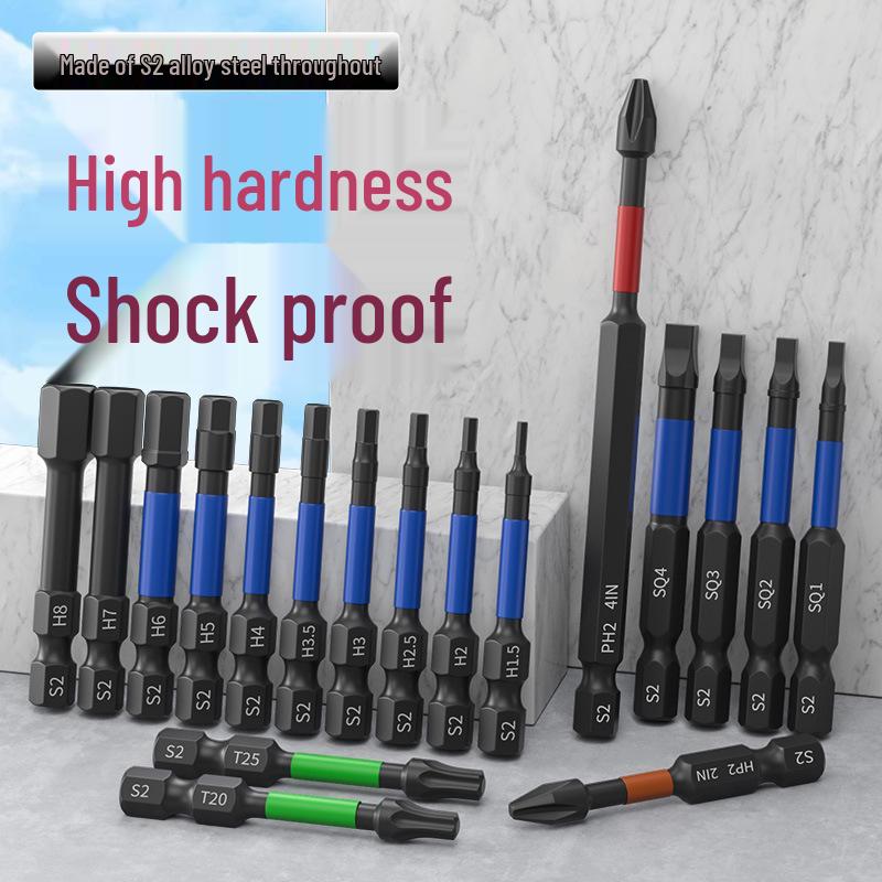 

Special Shape Phillips Hex Torx Electric Screwdriver Bits - Super Hard, Anti-slip, High Hardness 10PC - Phillips 100mm