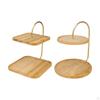 Bamboo Cupcake Stand Dessert Display Stands Table for Celebration