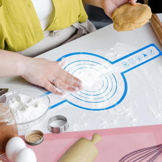 Silicone Baking Mat Non-Stick Easy Clean Dough Kneading Mat High-Temperature Resistance Sling Pot Holder for Oven