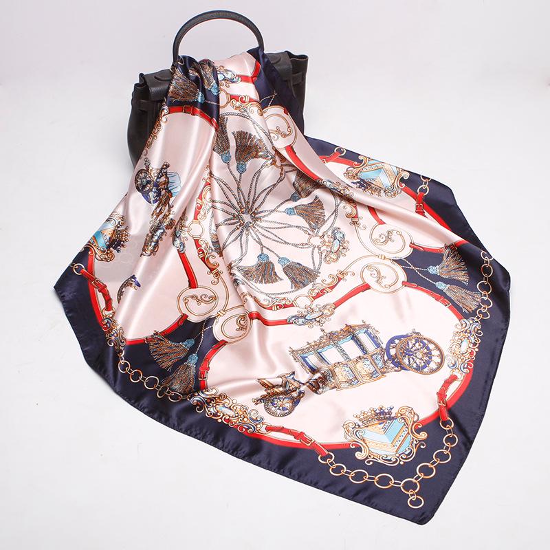 Hochwertige, luxuriöse Seidenschals, Stirnband, Schals, Halstuch für Damen, Ketten-Seidenschal, dekorativer Schal für Damen