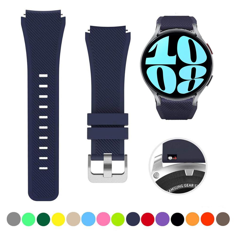 20mm 22mm Band for Samsung Galaxy Watch 6/7/5/pro/4/Classic/46mm/active 2 Gear s3 silicone bracelet Huawei GT/5/4/2/3 Pro strap