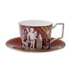 Wedgwood Renaissance Red Teacup Saucer Accent & (Used) [Used]