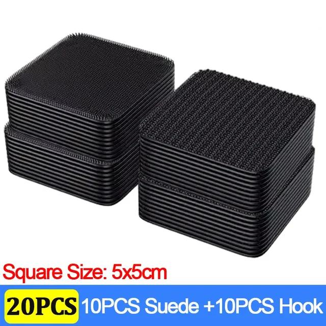 100/2 Stück doppelseitige Aufkleber zur Teppichbefestigung, stark haftende Flicken für Autoteppiche, Fußmatten für den Heimboden, Anti-Rutsch-Griffbänder