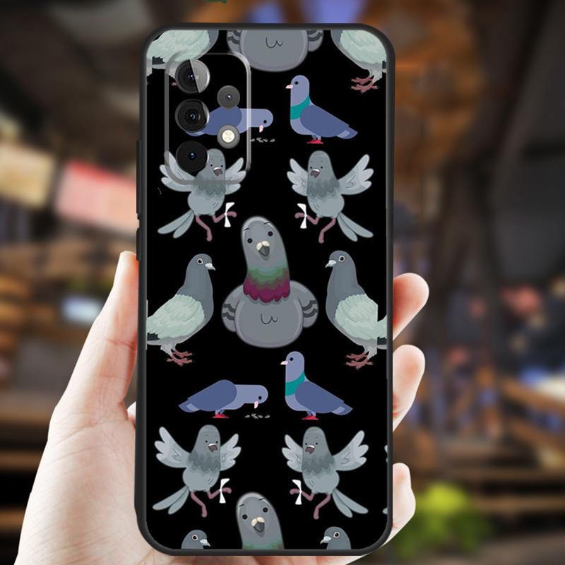 Pigeons Doves Bird Birds Flock Animal For Samsung Galaxy A53 A33 A13 A52 A32 A12 A50 A31 A51 A71 A52S A54 A34 A24 A14 Phone Case
