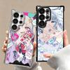 Anime Kwaii Girl Ins Style Plating Phone Case For Samsung Galaxy S24 S25 FE S26 Edge S23 Ultra S22 S21 Plus S20 Anti-Fall Airaba