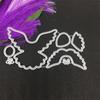 Den flygande duvan är fredlig Designstil Metallskärning Dies DIY Scrapbooking Prägling Stencil Paper Craft Album Mall