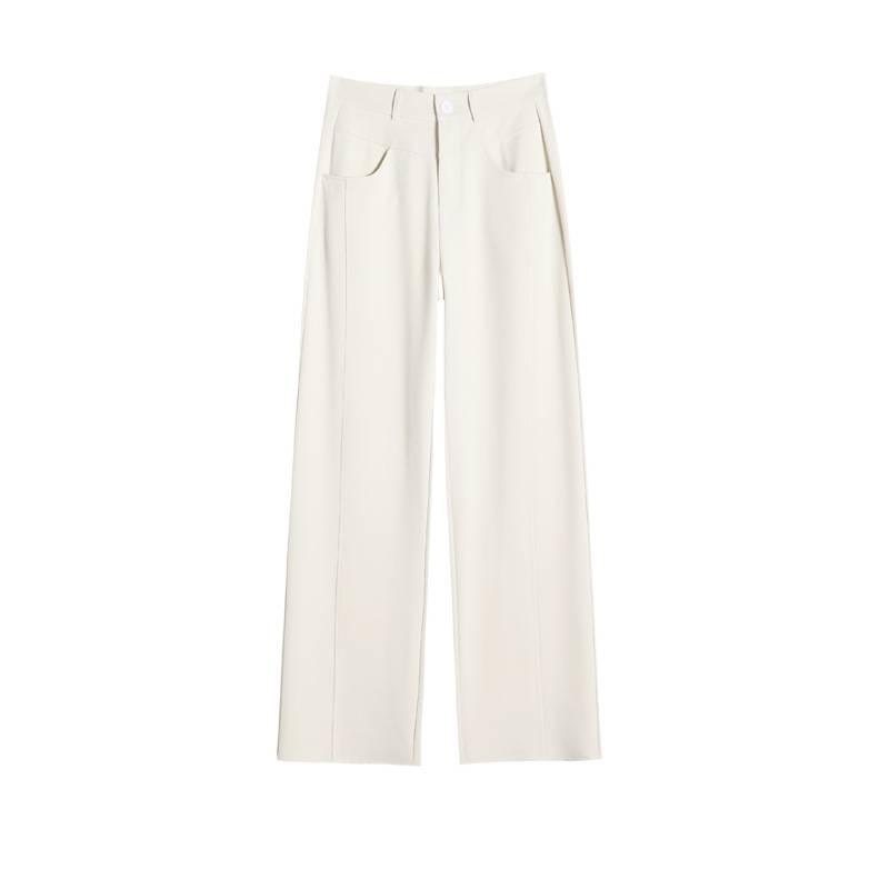 2026 Frühjahr/Sommer High Waist Schmal Geschnitten Weit Bein Bodenlang Hose