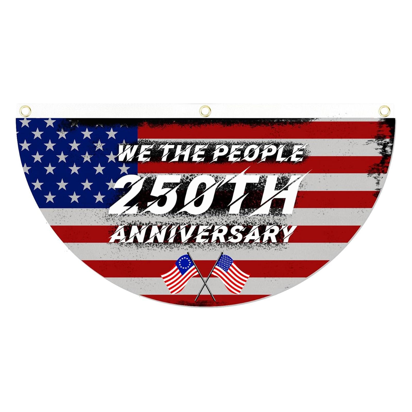 

Флаг США к 250-летию, садовый флаг для украшения One Size