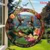 Acrylic Colorful Hummingbird Sun Catcher Rainbow Bird Wind Chimes Crafts Hanging Decor For All Seasons Home Garden Ornament