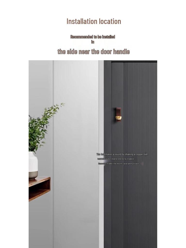 Newcomer Exclusive: Suction Cup Copper Doorbell & Healing Wind Chime for Homes & Shops