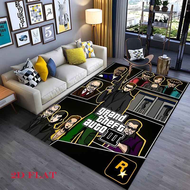 Grand Theft Auto San Andreas Carpet Suitable For All Seasons Home Decor Protective Pad Fashion Gift