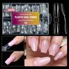240Pcs Double-Sided Nail Forms Set for Acrylic Gel Nail Extensions Almond Coffin Shapes DIY Manicure Dual-Use Nail Art Tools Kit