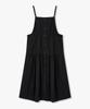 STUDIO TOMBOY Side String Shirred Layered Dress_Black 9176241984