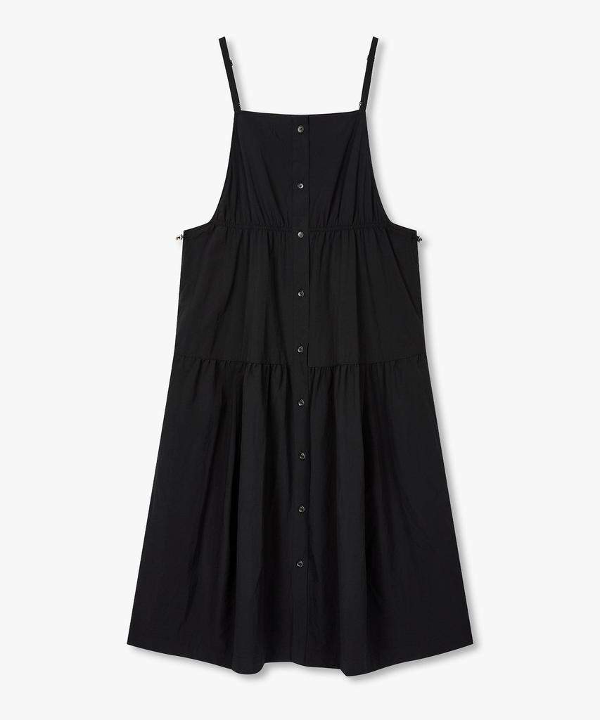 STUDIO TOMBOY Side String Shirred Layered Dress_Black 9176241984