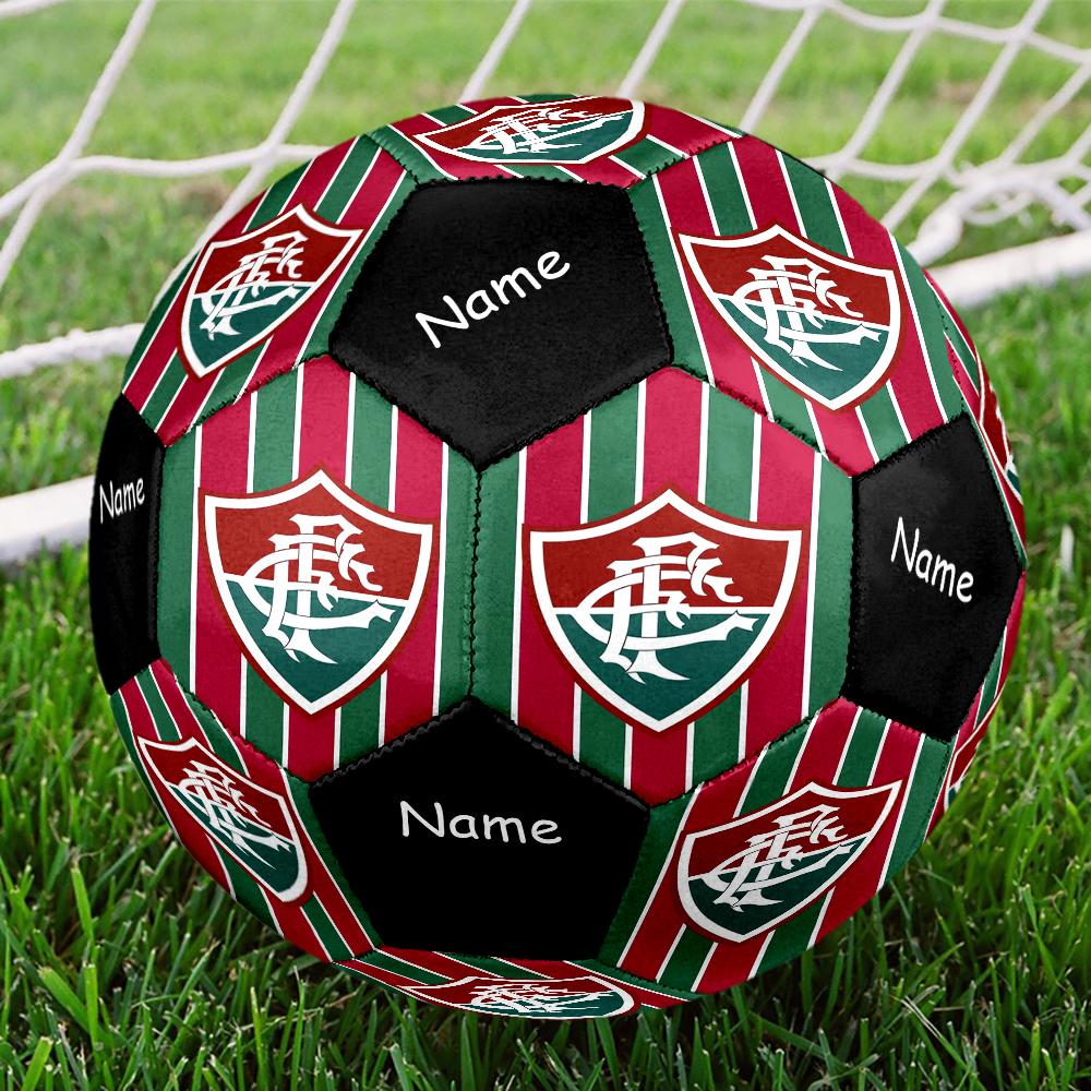 Custom Name Fluminense FC Theme Size 5 Soccer Ball, Suitable for Both Indoor and Outdoor Matches, a Gift Suitable for Everyone.