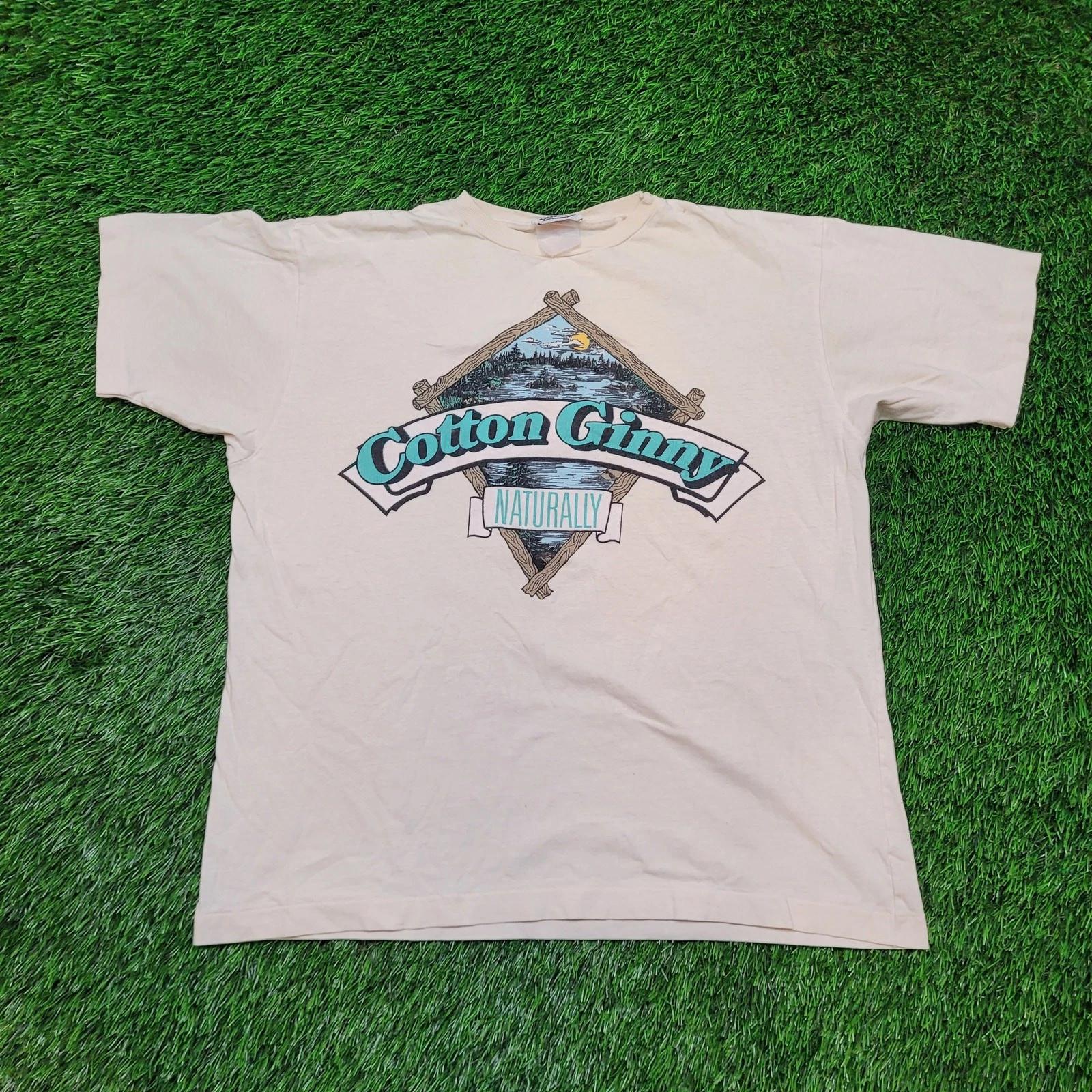 VTG 90s Cotton Ginny T-Shirt Mens L Boxy Cropped Fit Single Stitch 4XL