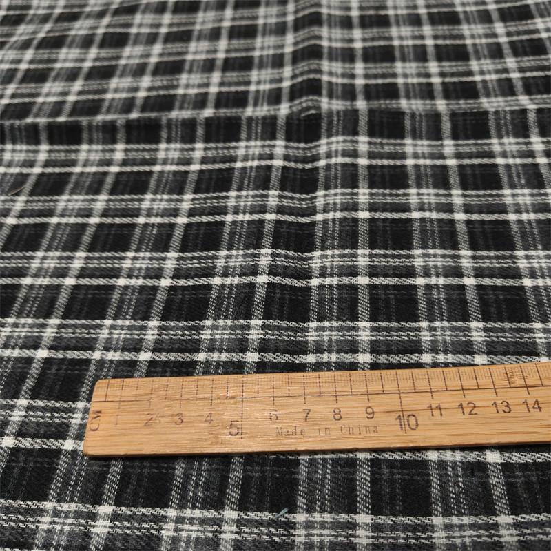 100x145cm Brushed Yarn-Dyed Plaid Fabric for Handmade Sewing Caps Dresses Shirts Bags DIY Headwear By Meters
