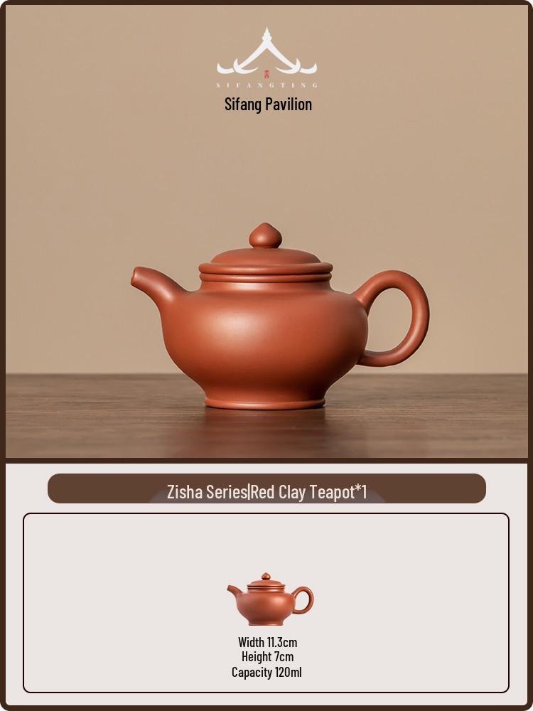 Zini Purple Clay Teapot: Handmade High-End Chinese Ceramic Gongfu Tea Brewing Pot 101mL-200mL