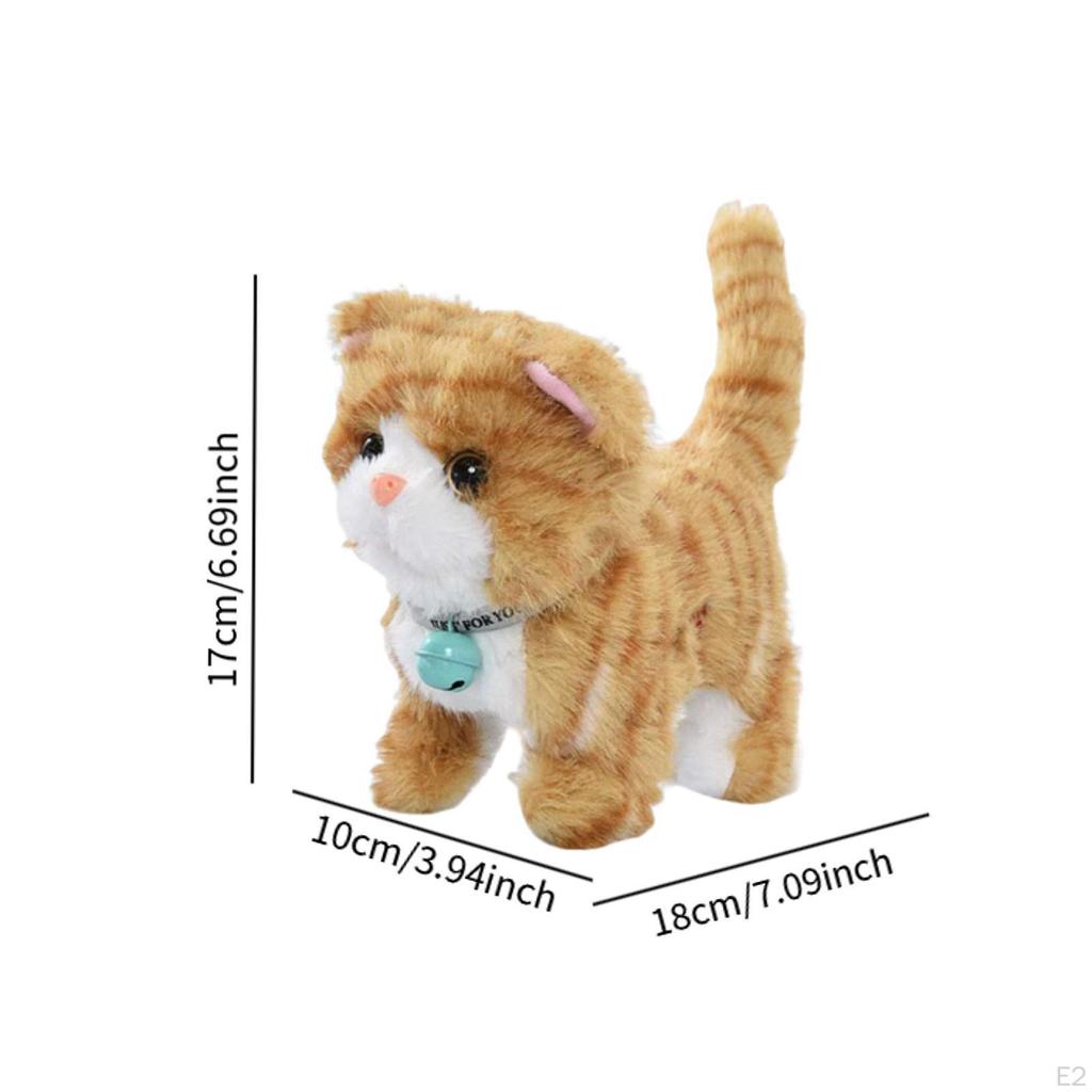 Meowing Kitten, Interactive Electronic Pet Toy, Versatile, Lightweight Birthday Gift with