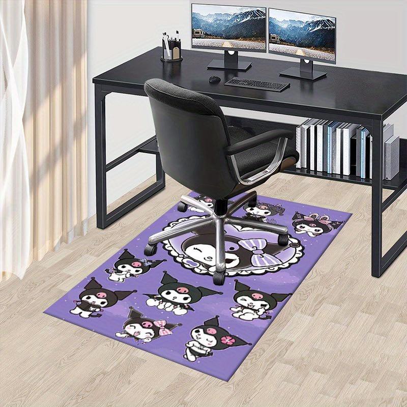

1pc Sanrio Kuromi Mermaid Printed Office Carpet Rectangle Rug Under The Table,Perfect Room Decor for Living Room, Bedroom, Kitchen, Non-slip Floor Mat 60cm by 90cm