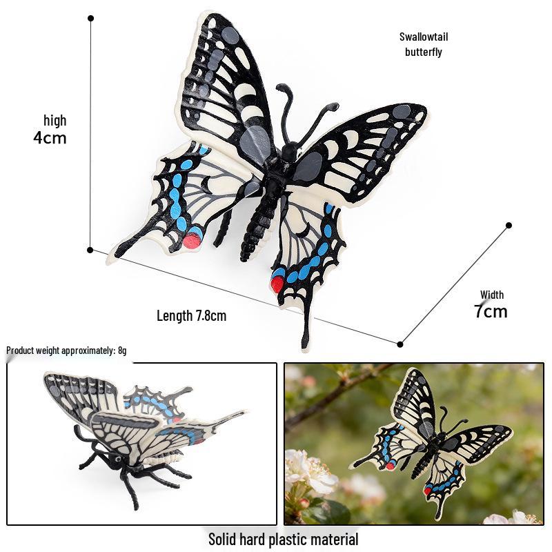 Children's Insect Model Set: Ladybug, Spider, Ant, Beetle, Wasp, Butterfly, Bee - Educational Science Toy
