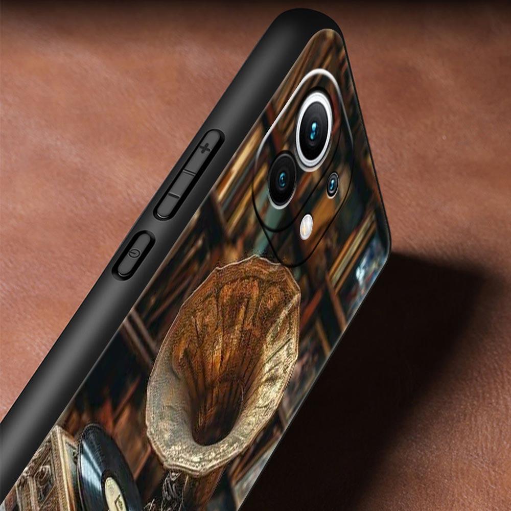 Retro Recording Device Phone Case Cover for Xiaomi Mi 17 15 14 13 12 11 Ultra 15T 14T 13T 12T 11T Pro Lite 5G Soft TPU Shell Bag