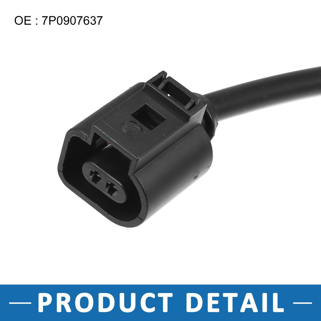 ABSOPRO Front Disc Brake Pad Wear Sensors 7P0907637 for Volkswagen Touareg 2011-2016, 4 Pieces