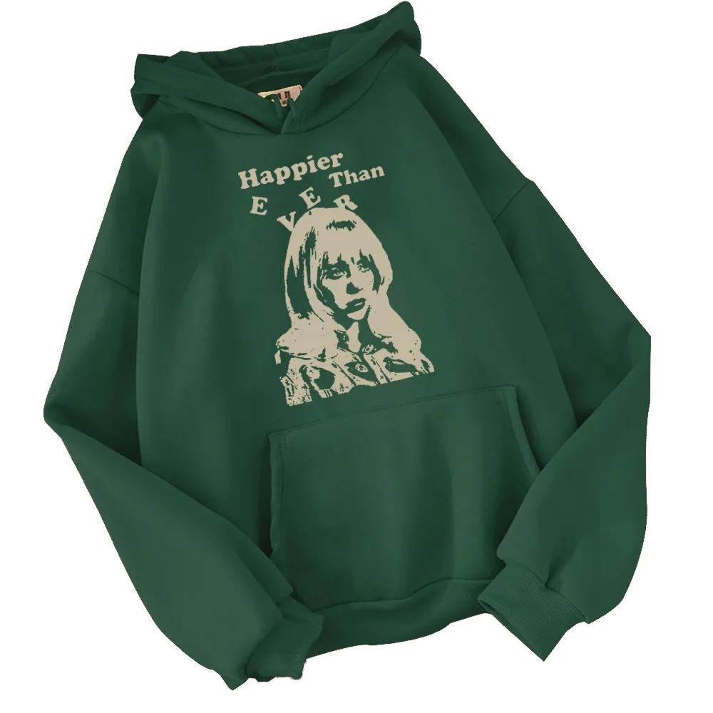 

Autumn Winter Ever Happy of Ever Women Hooded Sweatshirt Casual Personalized Top Pullovers Neutral Streetwear Minimalist Hoodies XL