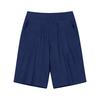 Sommer 2026 High Waist Baumwoll-Leinen Lässige Lockere Shorts mit Taschen